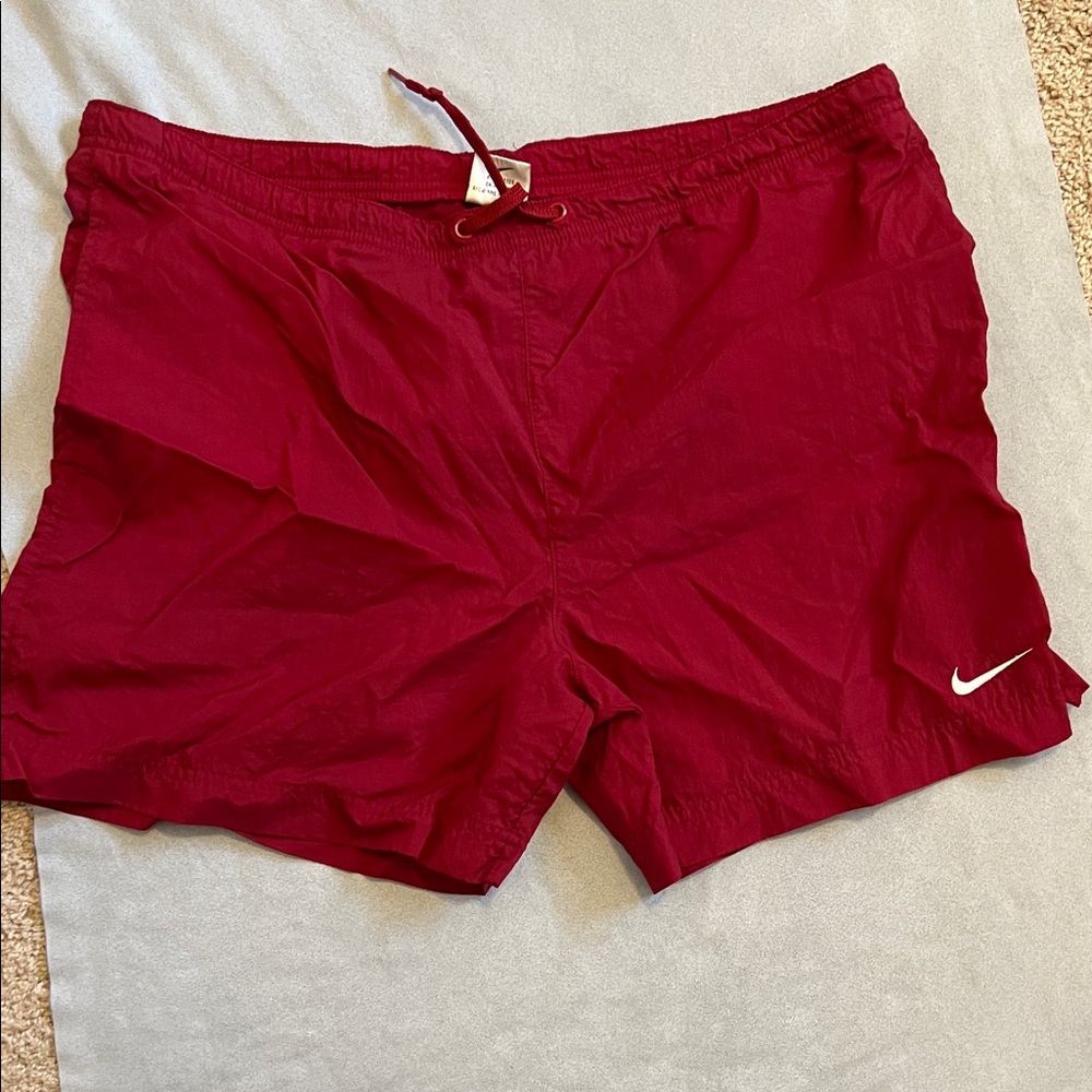 Vintage Nike Crimson Swim Trunks